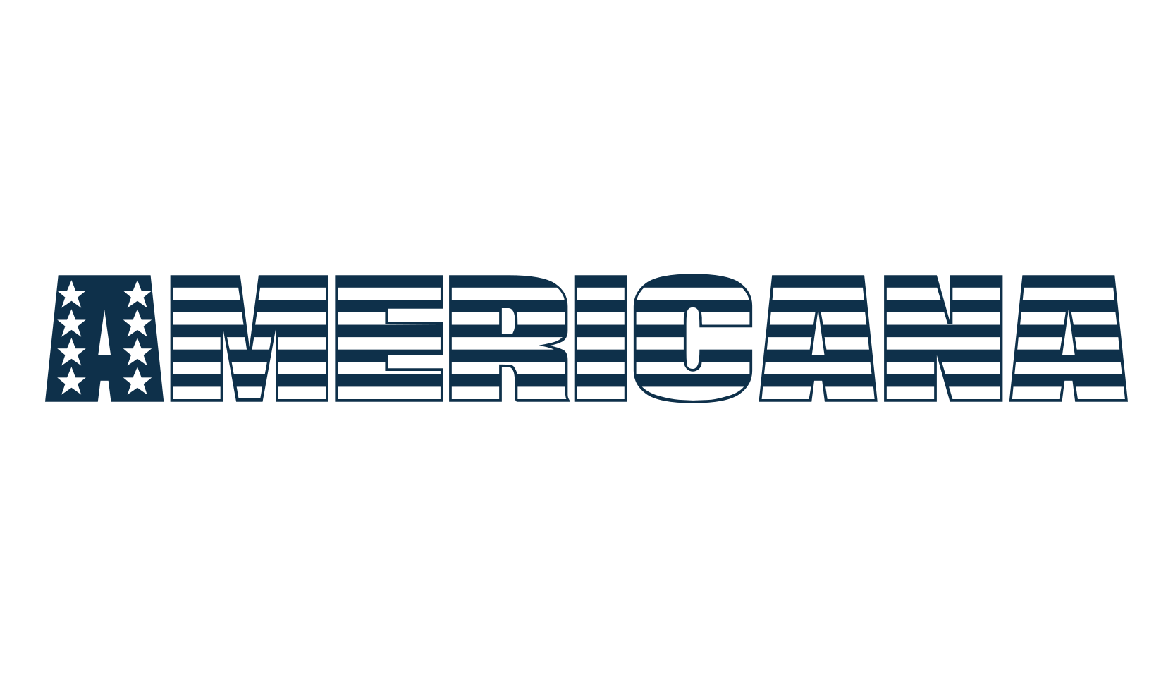Americana (americana), decorative font preview