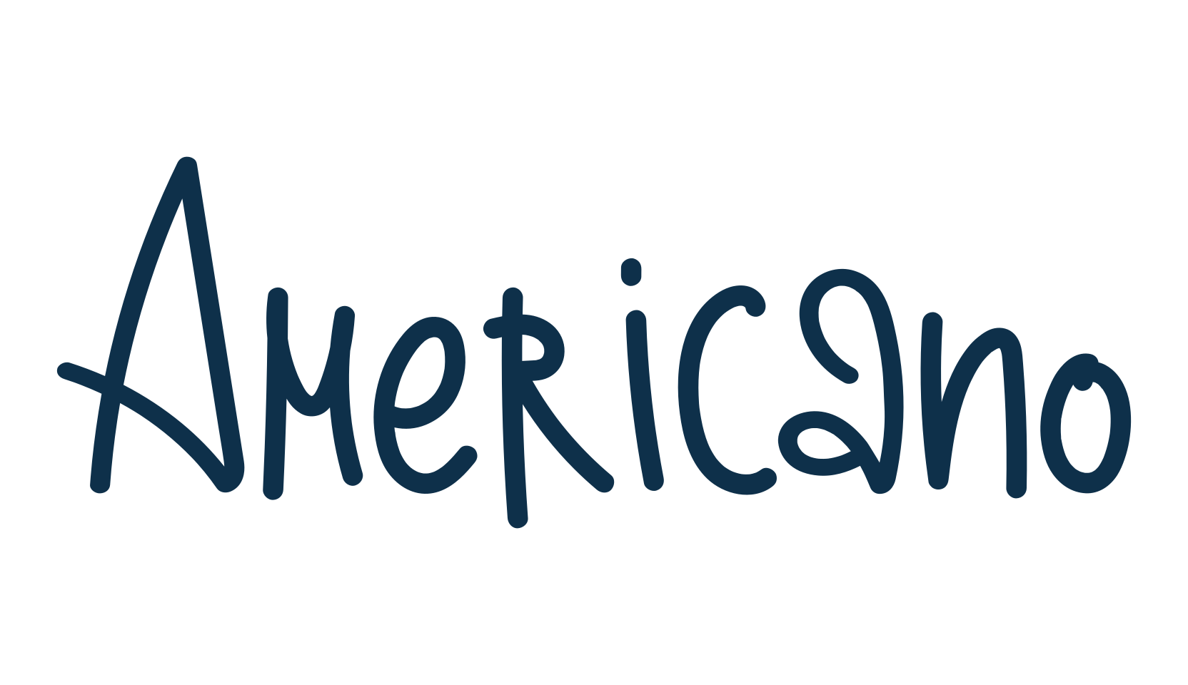 Americano, script handwritten fancy decorative calligraphy font preview