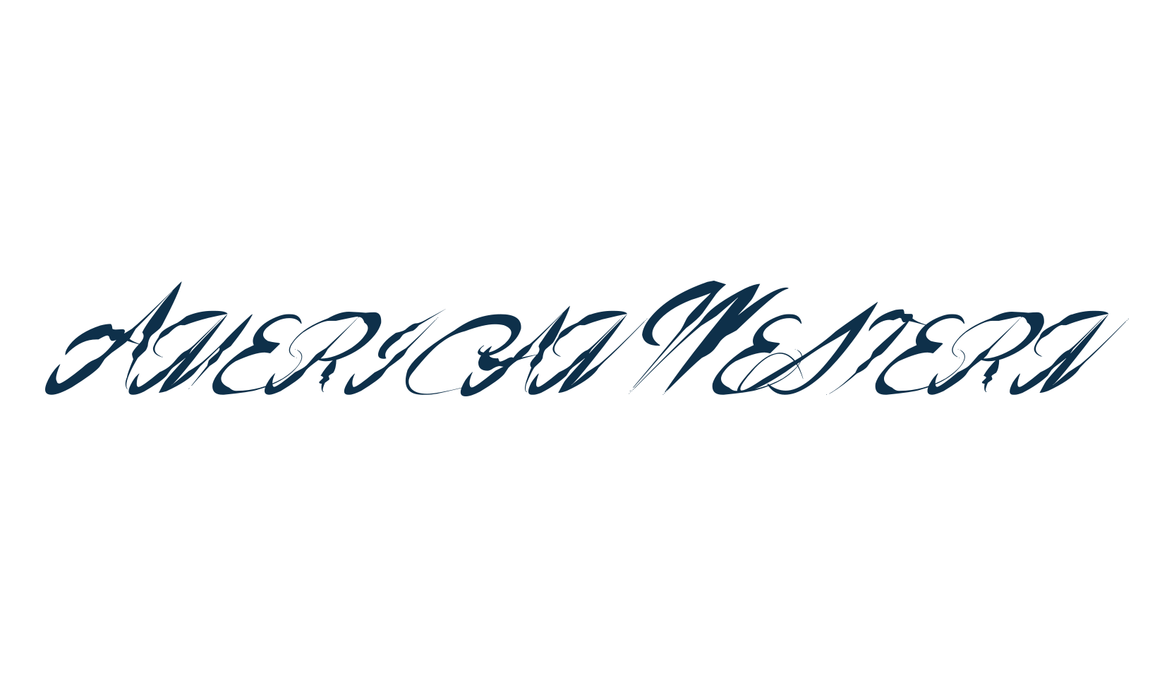 American Western (americanwestern), brush font preview
