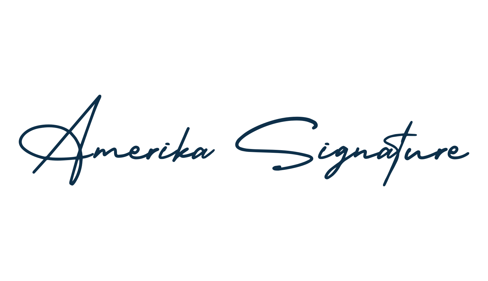 Amerika Signature, script handwritten fancy decorative calligraphy font preview