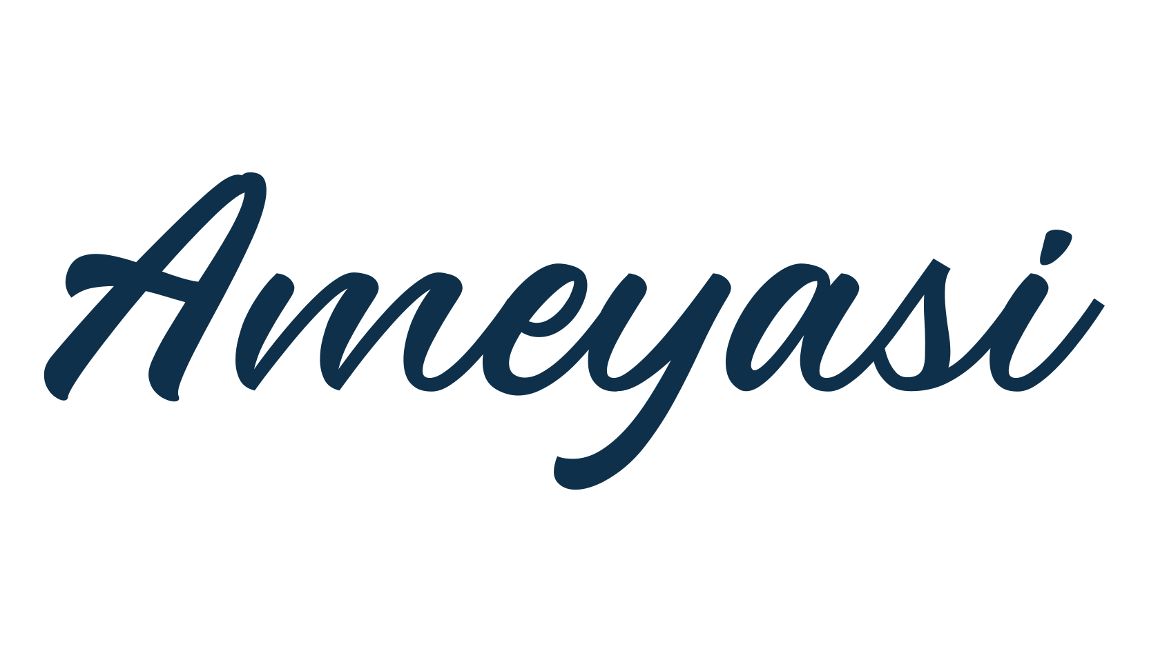 Ameyasi, script calligraphy fancy decorative font preview