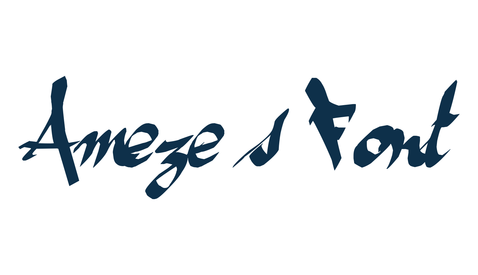 Ameze's Font, script graffiti fancy decorative calligraphy font preview