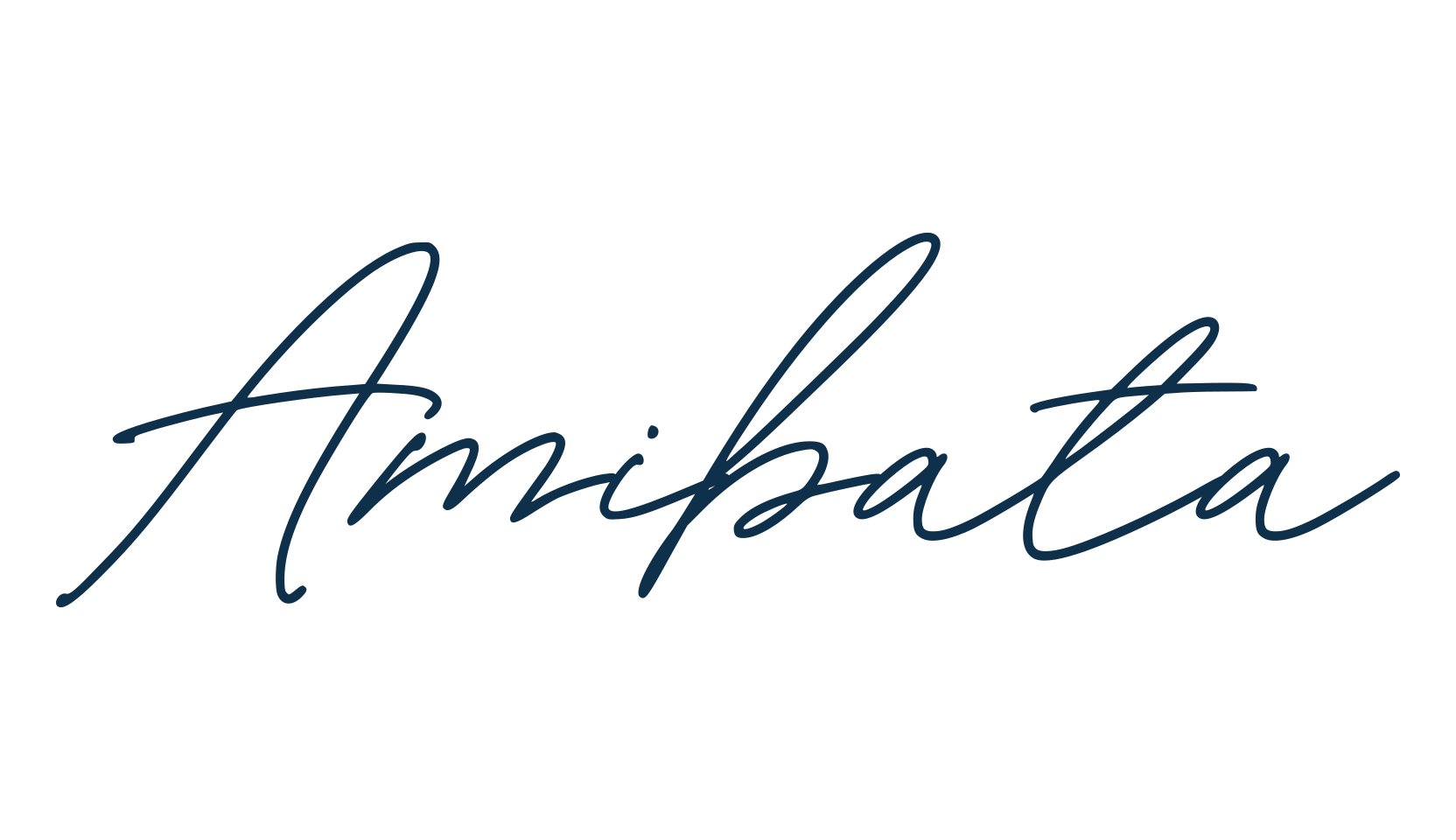 Amibata, script handwritten fancy decorative calligraphy font preview