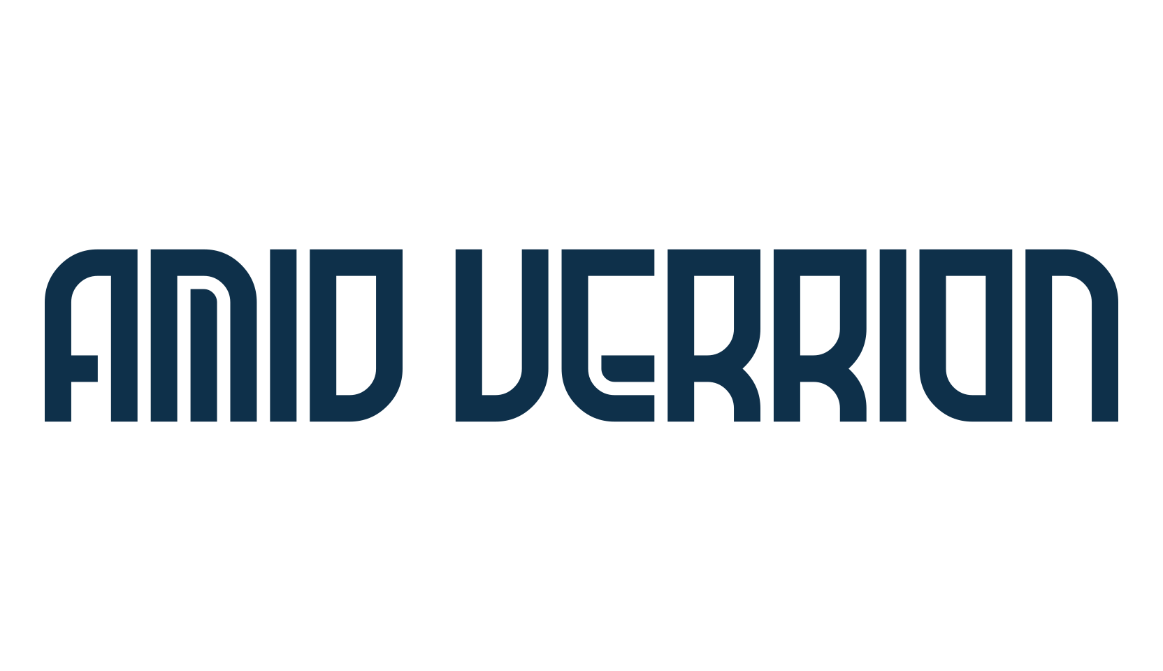 Amid Verrion, fancy various techno sci-fi font preview