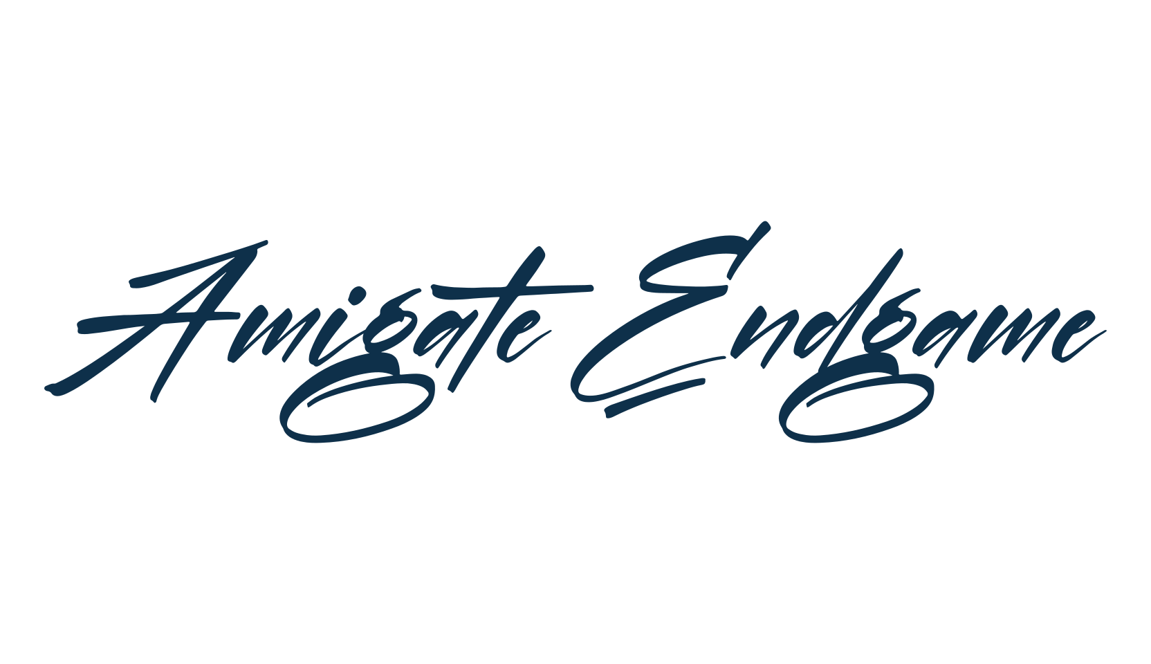 Amigate Endgame, calligraphy font preview