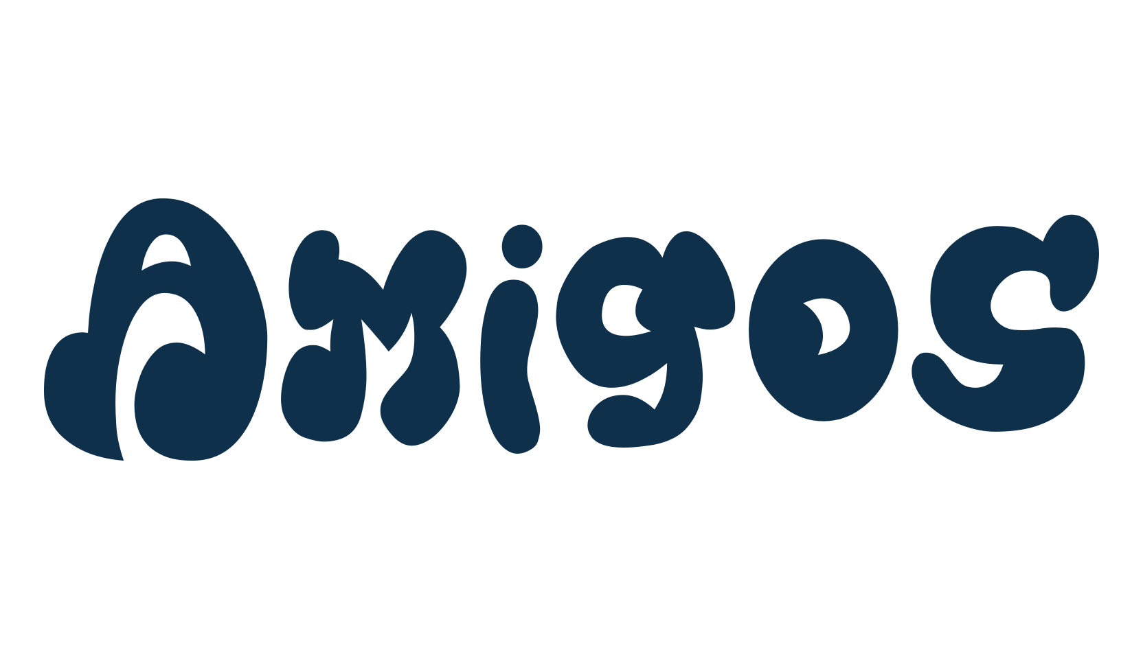 Amigos, fancy groovy decorative font preview