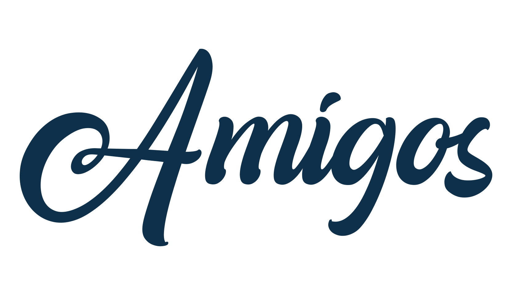 Amigos (amigos), calligraphy font preview