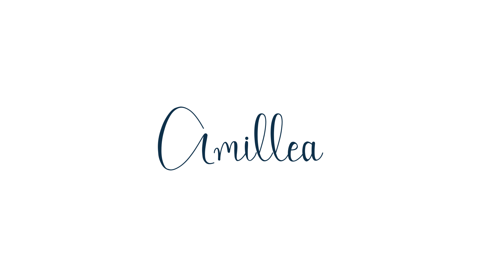 Amillea, calligraphy font preview