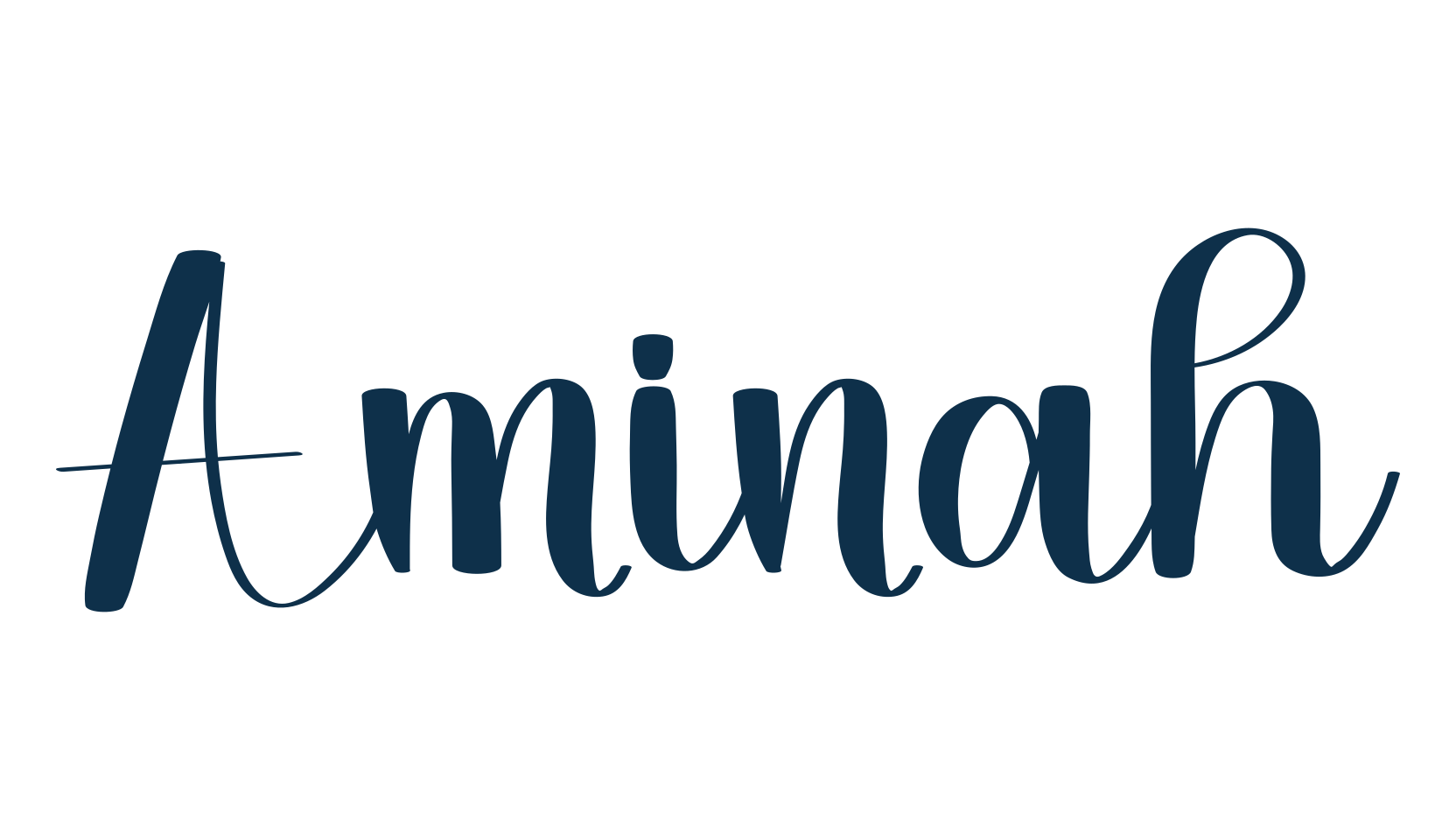 Aminah, fancy decorative font preview