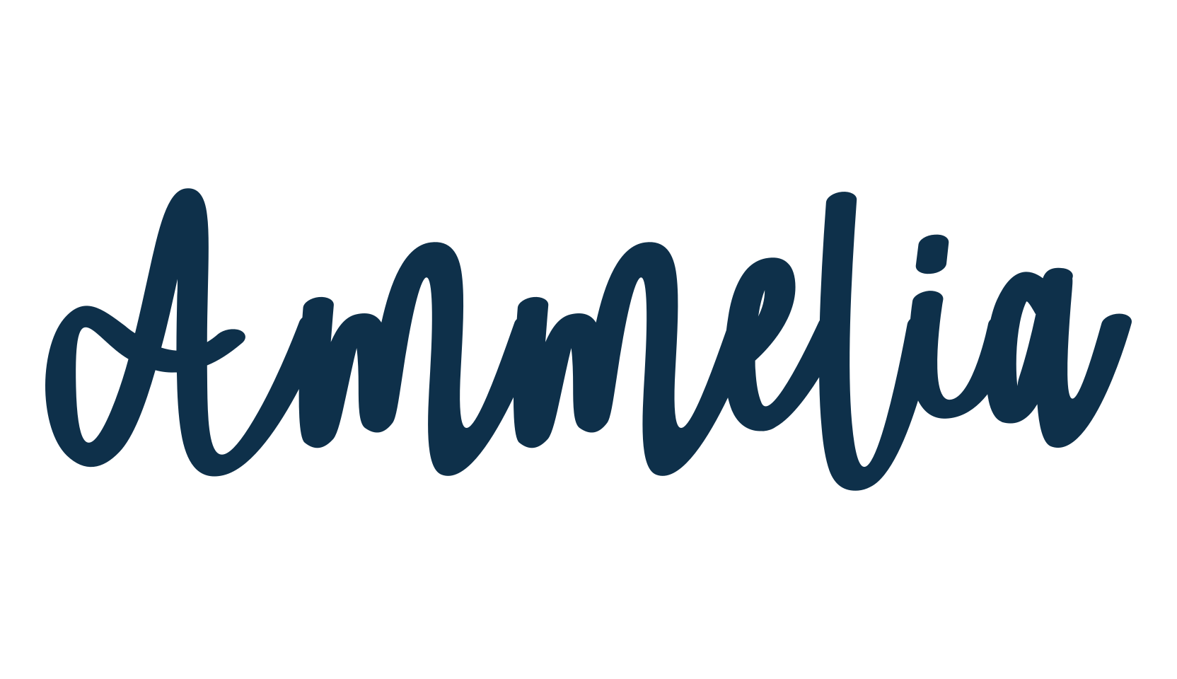 Ammelia, handwriting font preview