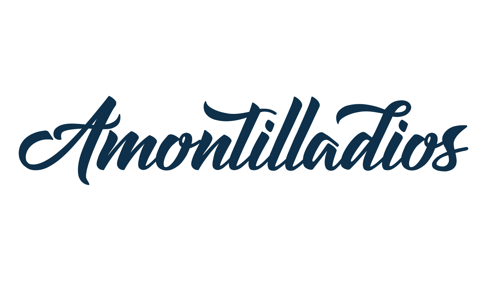 Amontilladios, script calligraphy fancy decorative font preview
