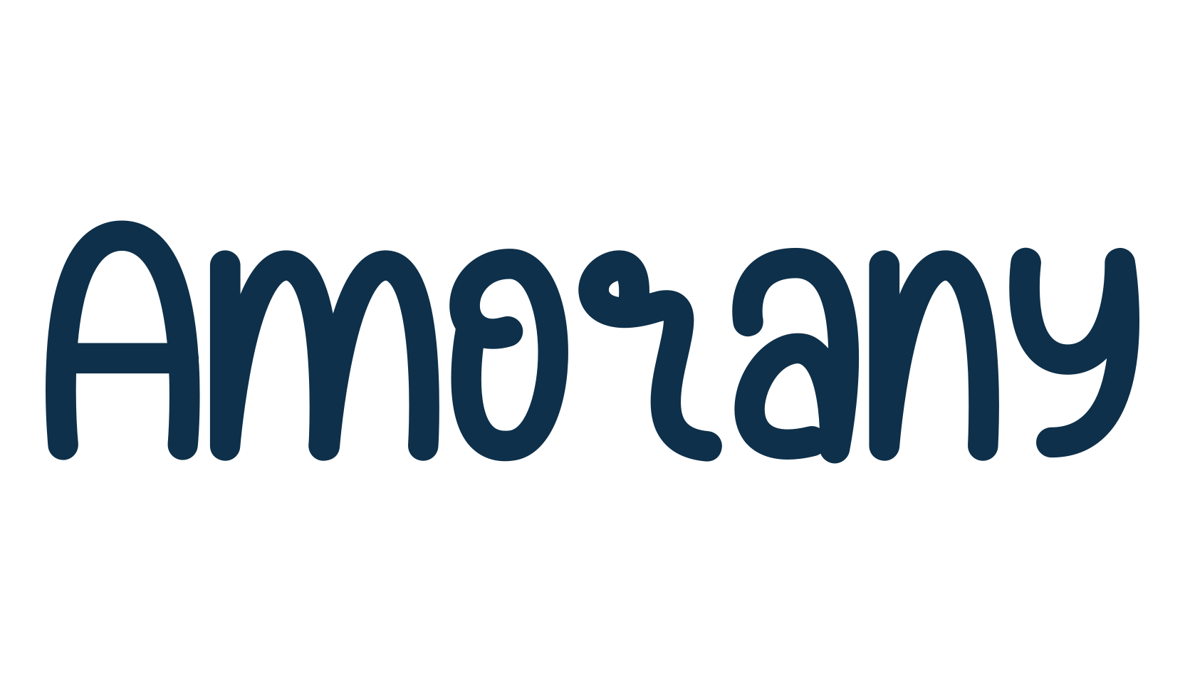 Amorany, fancy decorative font preview