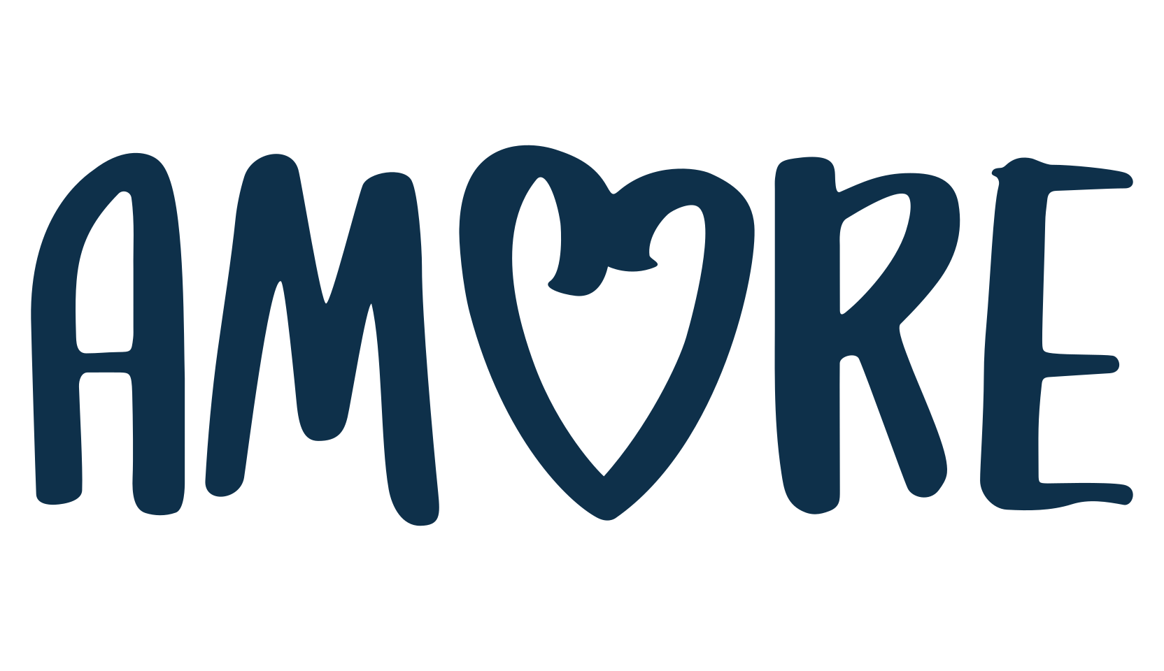 Amore, handwriting font preview
