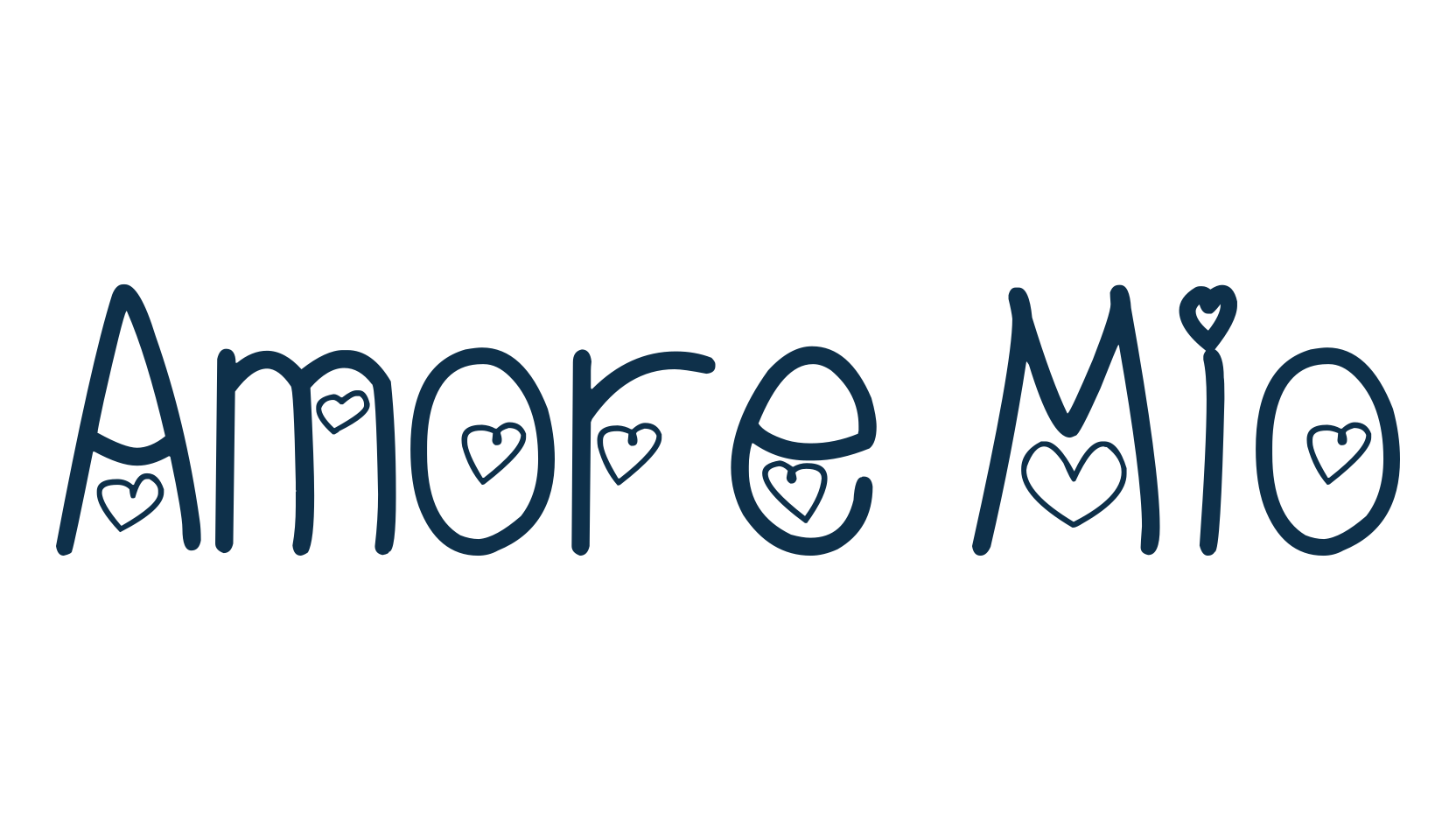 Amore Mio (amoremio), display market font preview