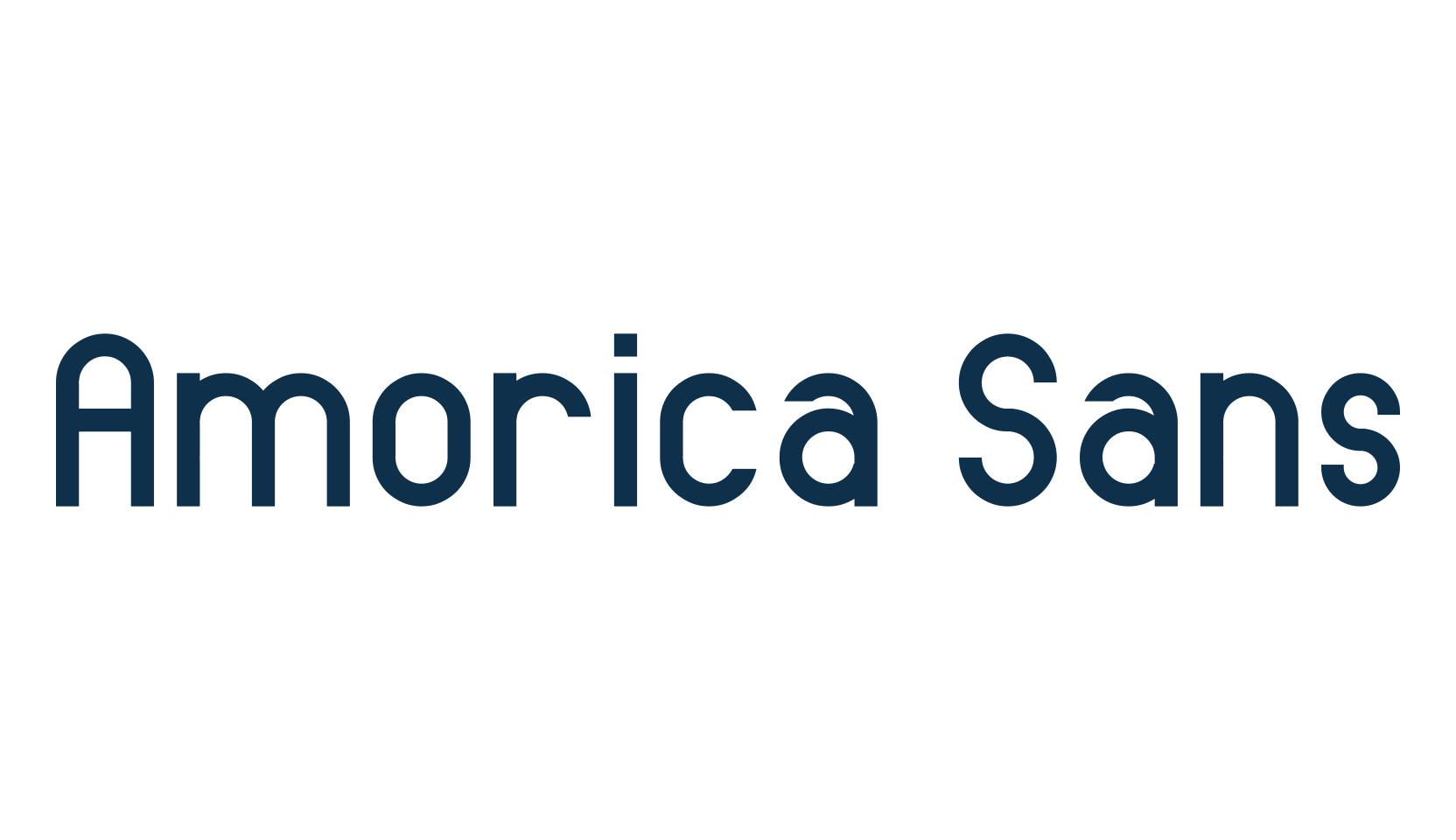 Amorica Sans, sans serif font preview