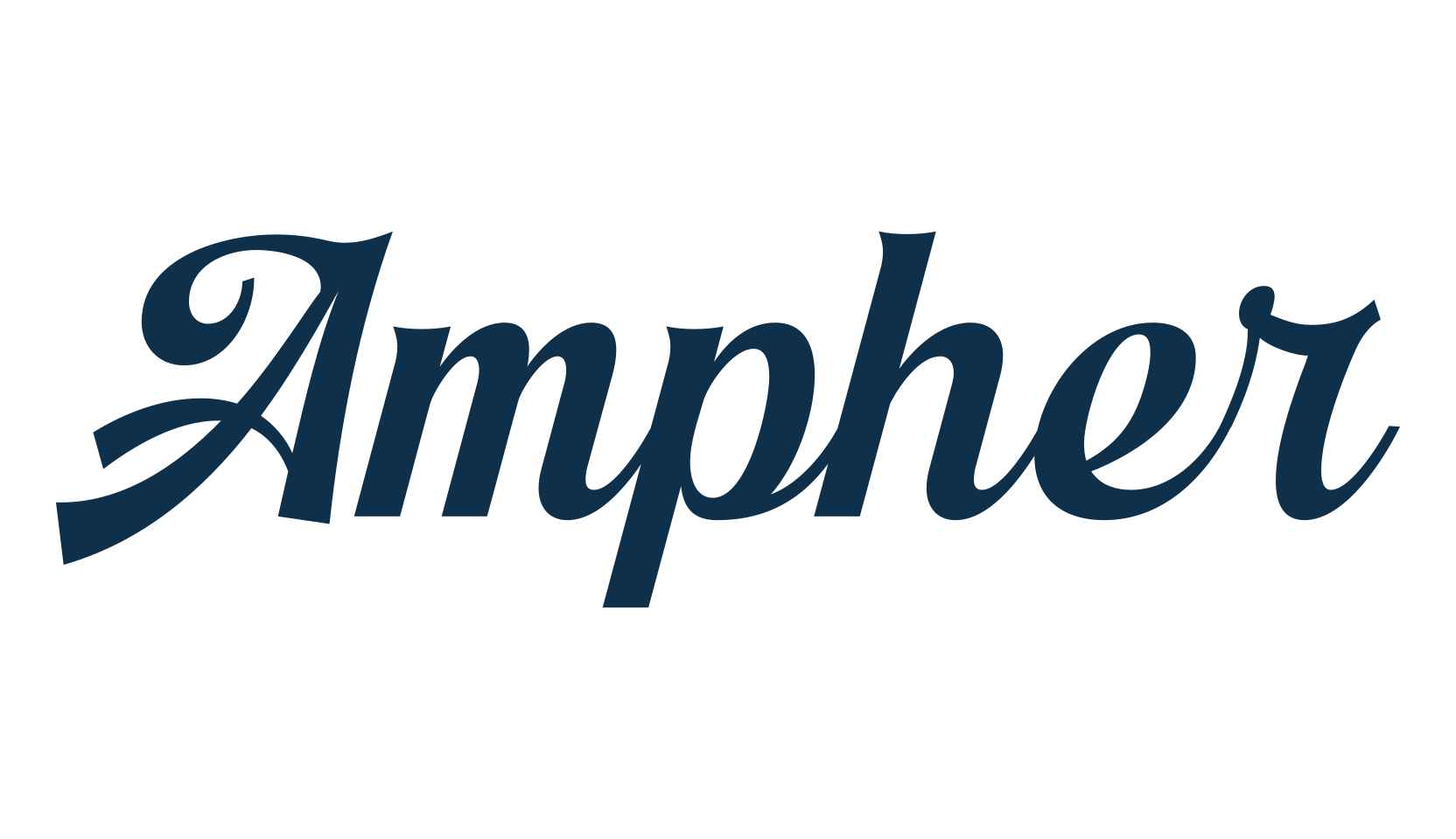 Ampher, old school font preview