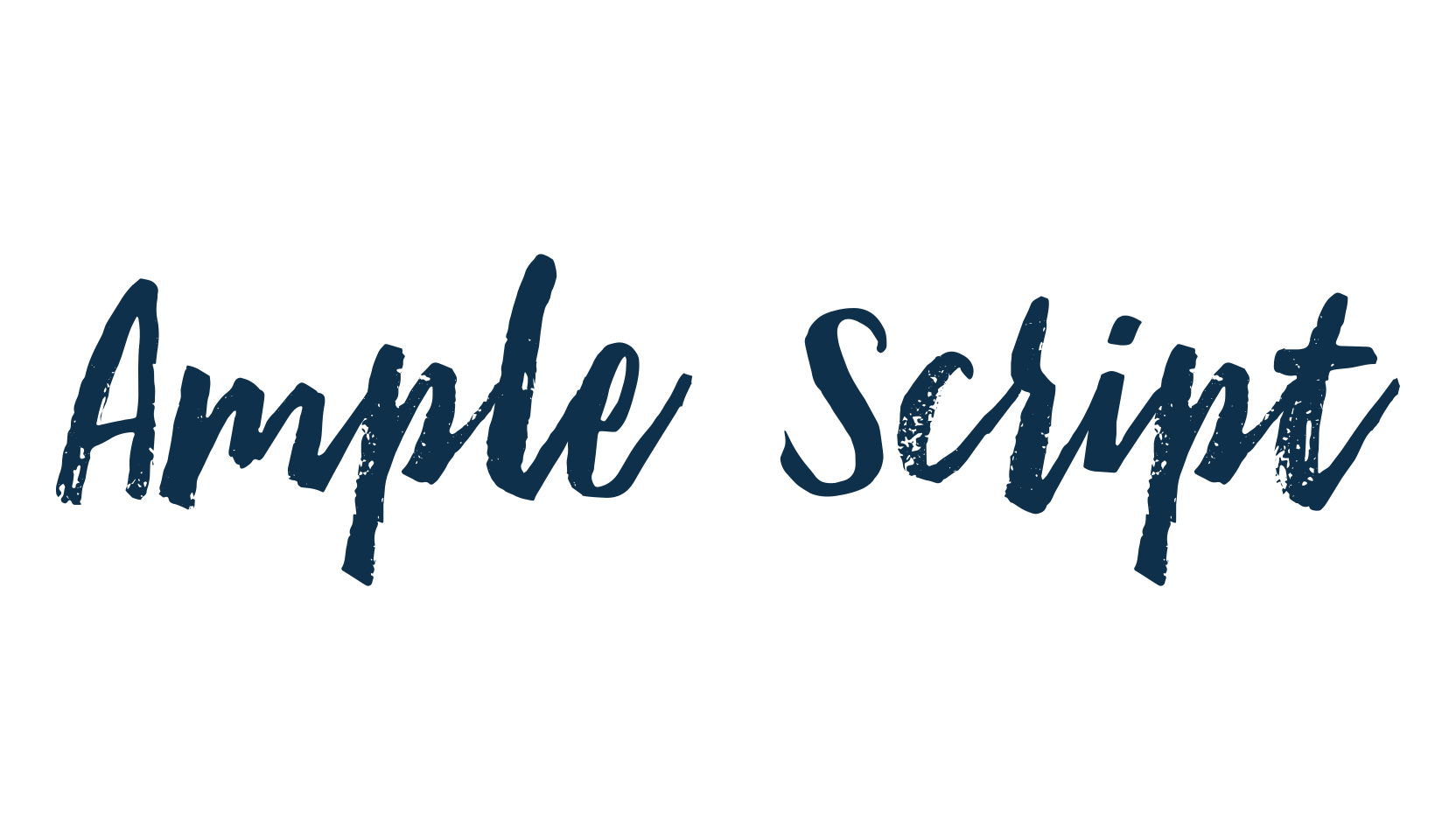 Ample Script, brush font preview