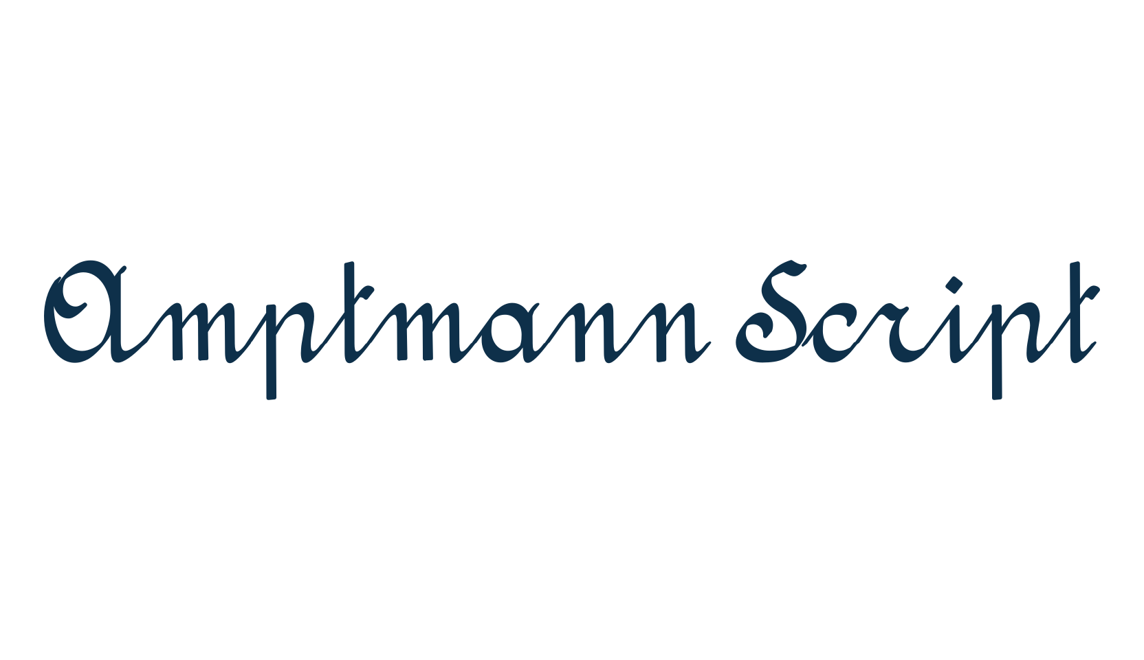 Amptmann Script, various font preview