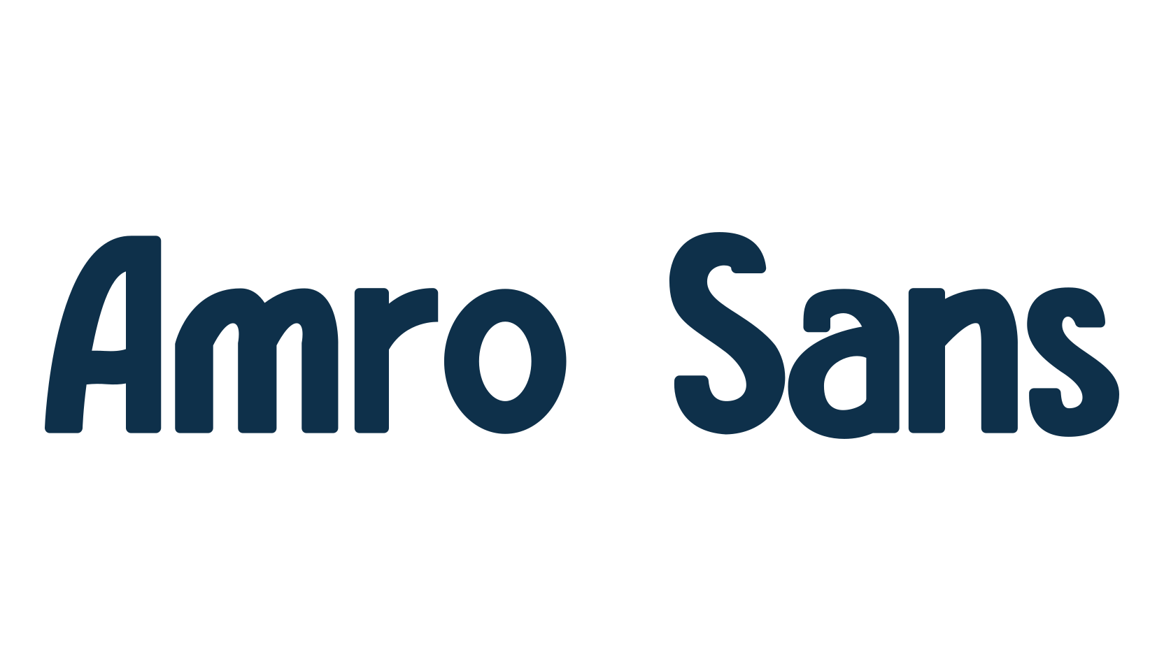 Amro Sans, fancy retro decorative font preview