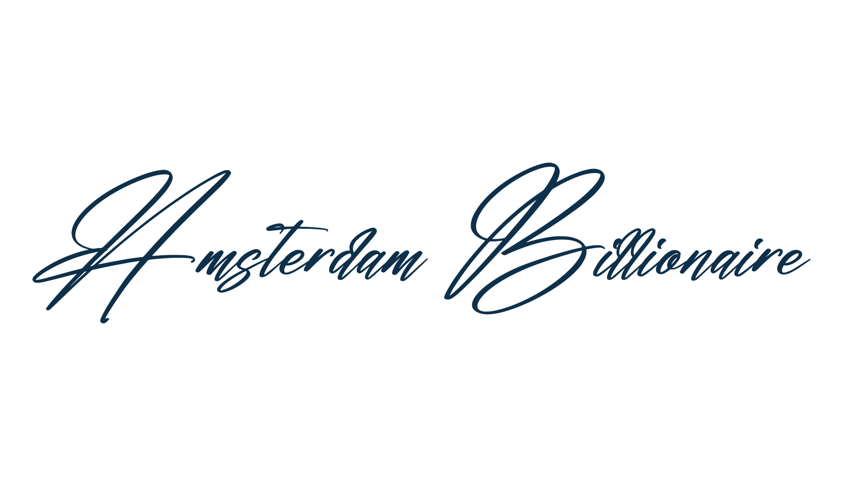 Amsterdam Billionaire, script handwritten fancy decorative calligraphy font preview
