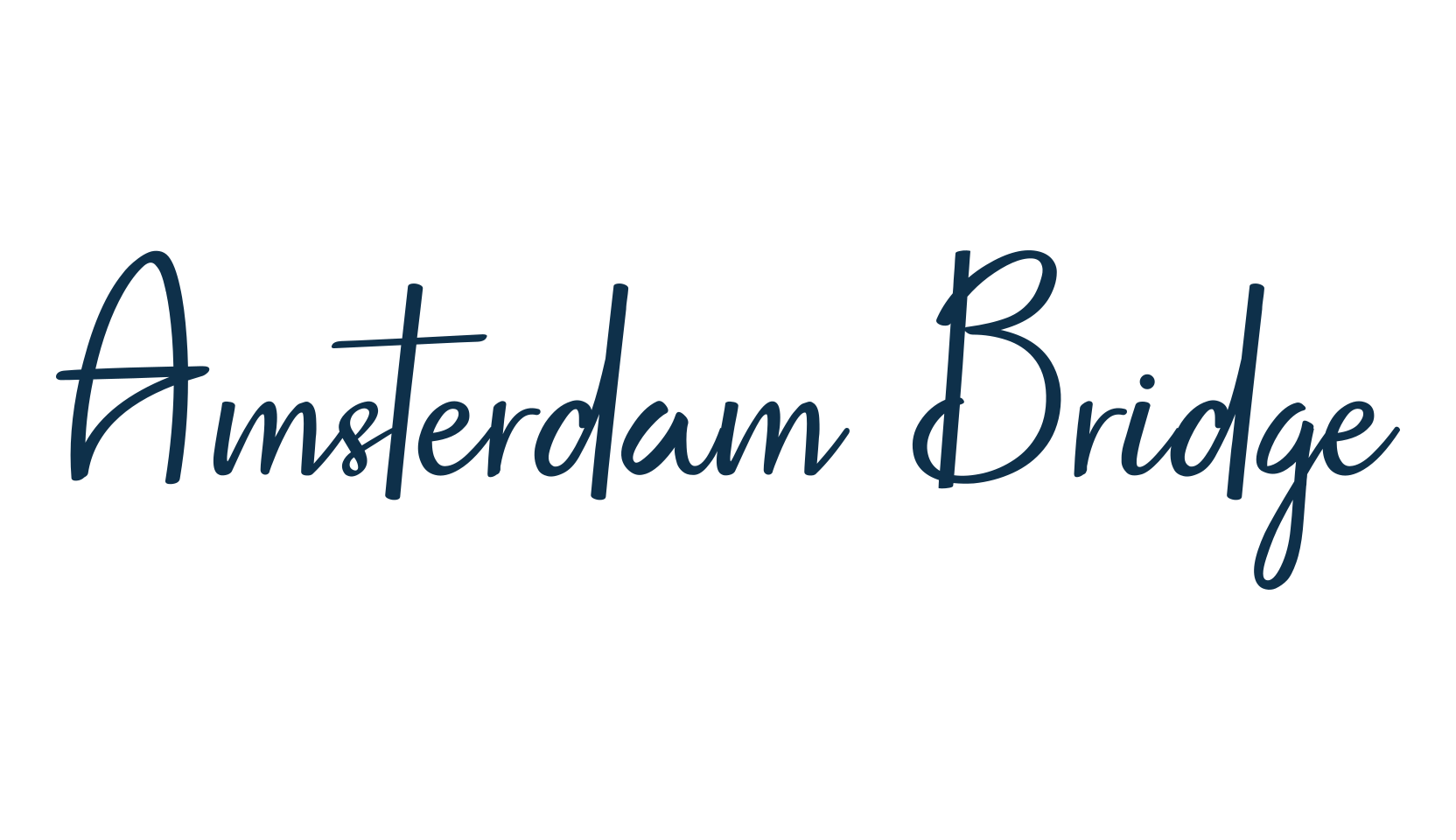 Amsterdam Bridge, various font preview