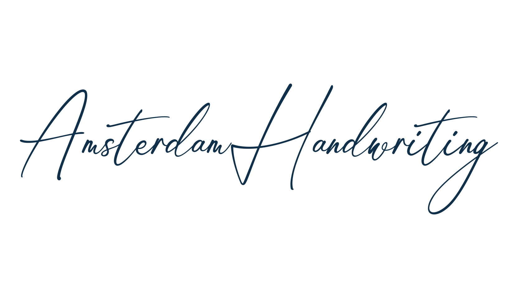 Amsterdam Handwriting, script handwritten fancy decorative calligraphy font preview