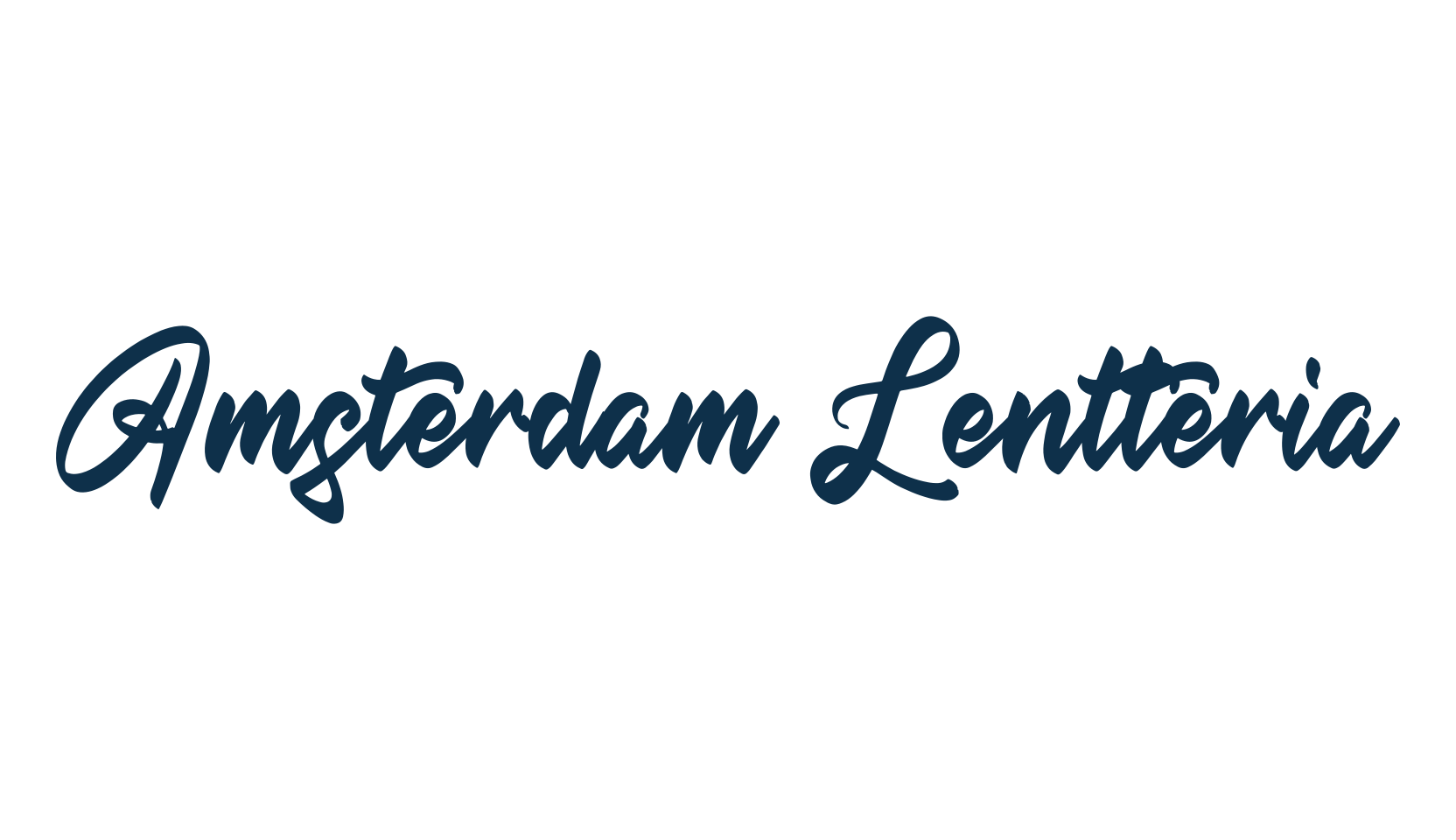 Amsterdam Lentteria, script calligraphy fancy decorative font preview