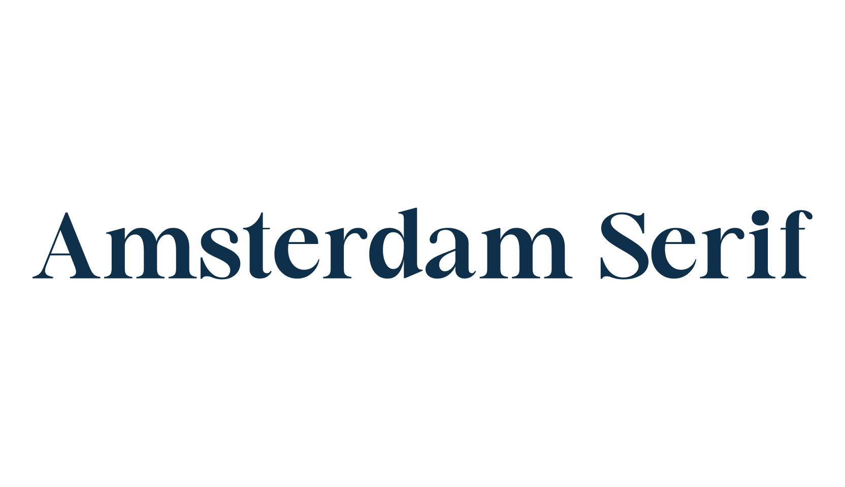 Amsterdam Serif, basic serif font preview