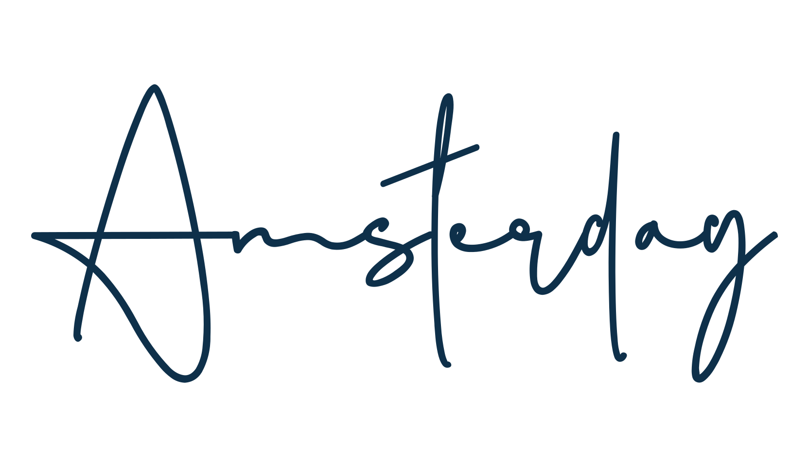 Amsterday, script handwritten fancy decorative calligraphy font preview