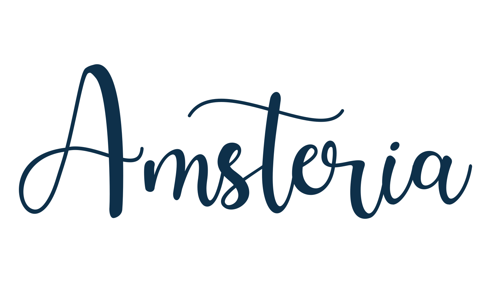 Amsteria, script calligraphy fancy decorative font preview
