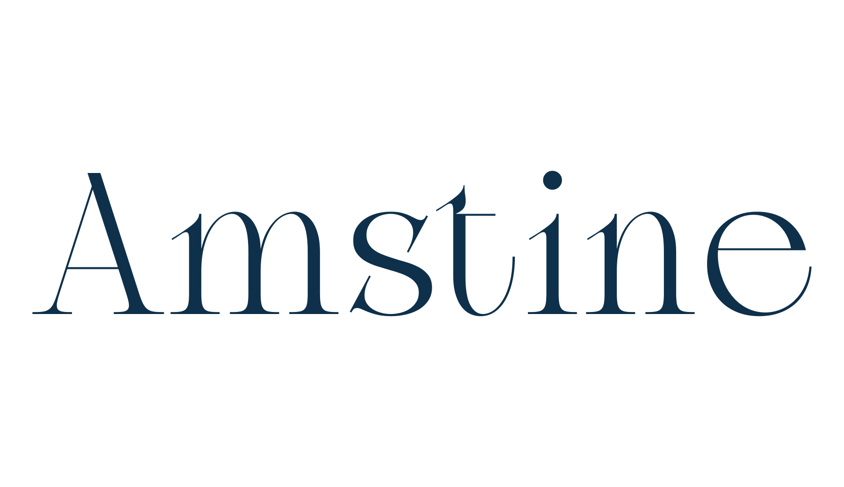 Amstine, serif font preview