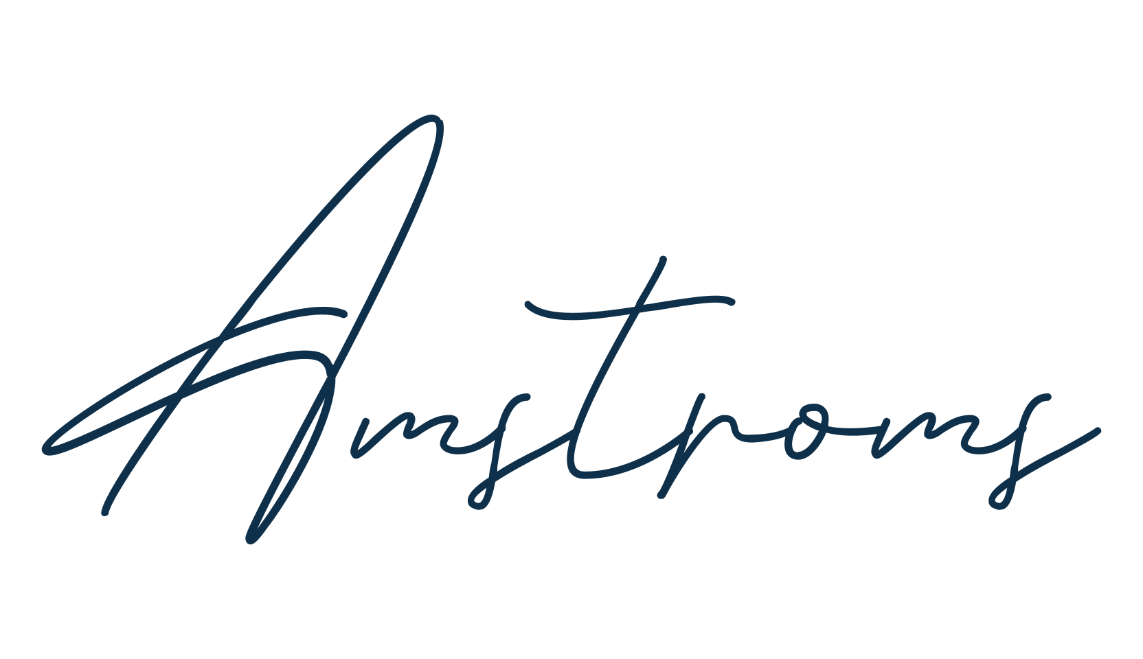 Amstroms, handwriting font preview
