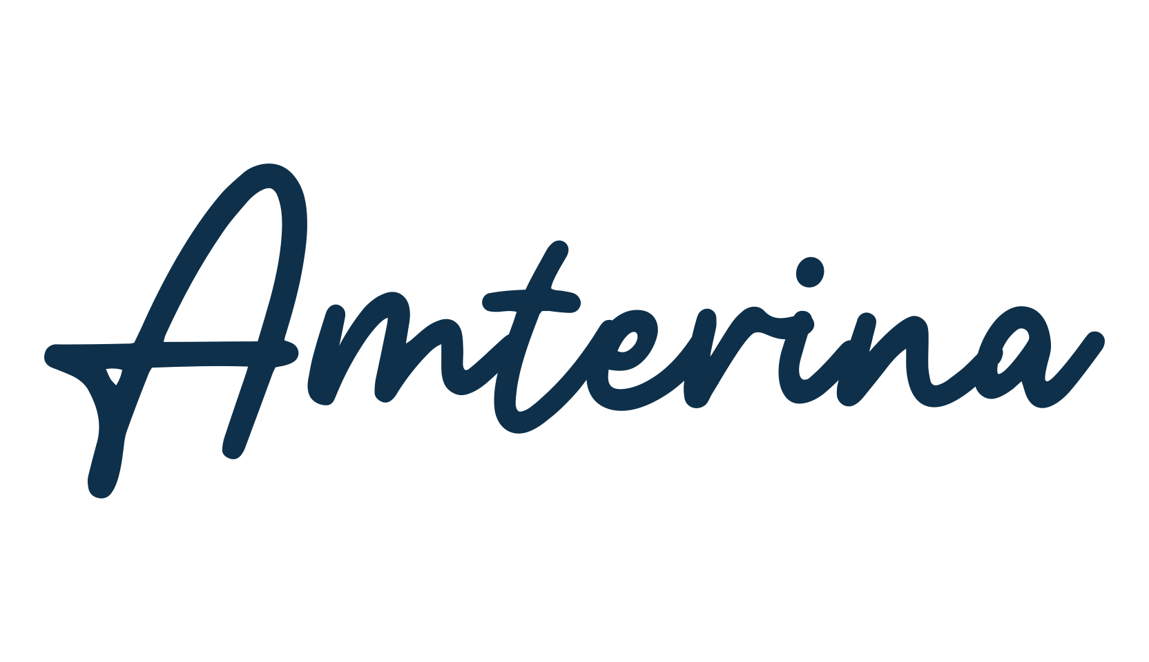 Amterina, script handwritten fancy decorative calligraphy font preview