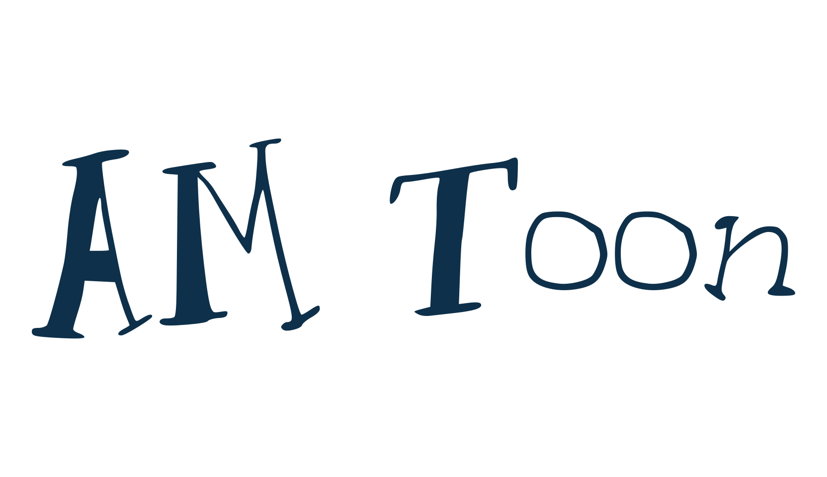 AM Toon, cartoon font preview