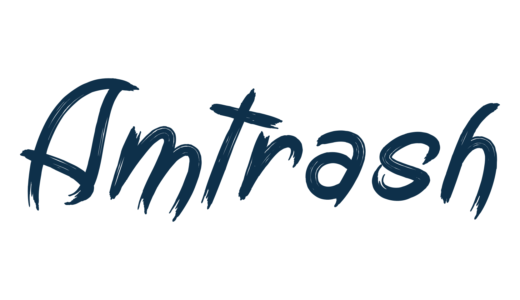 Amtrash, script brush fancy decorative calligraphy font preview