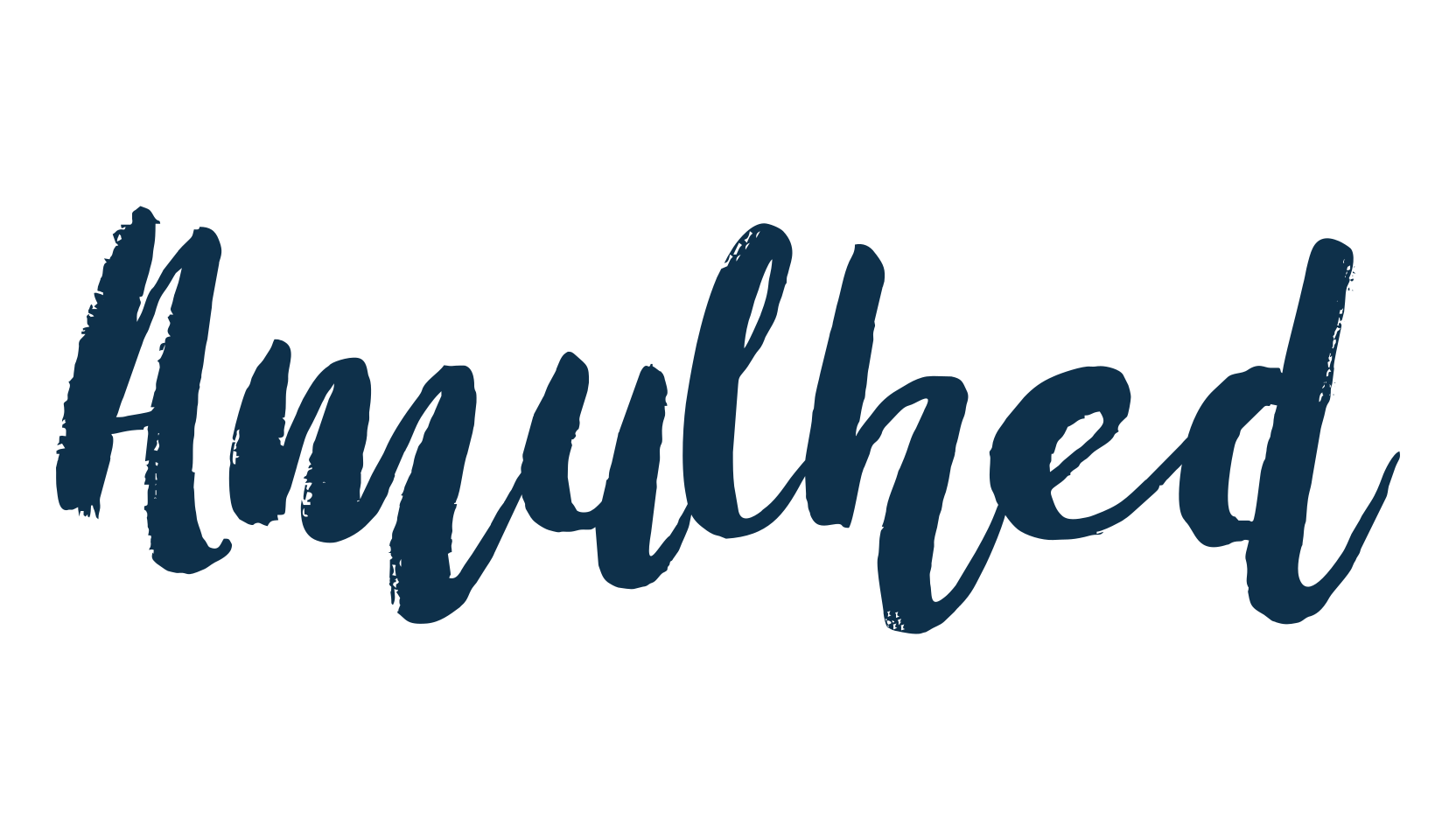 Amulhed, brush font preview