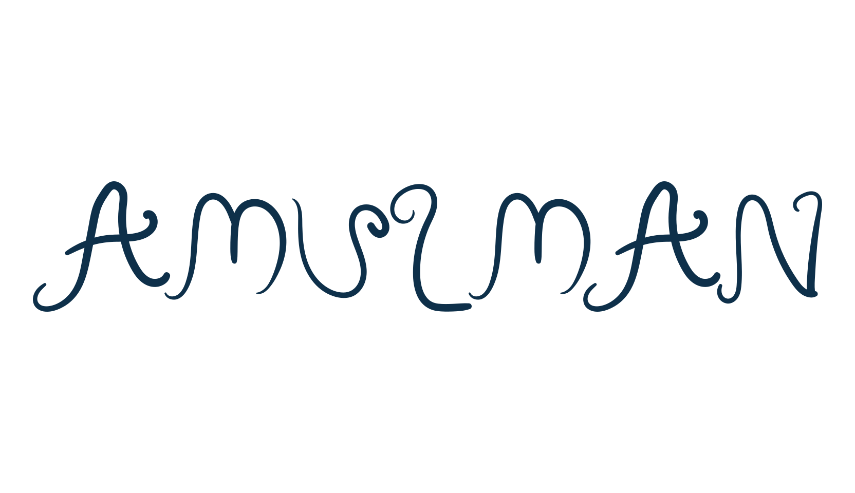 Amulman, curly font preview