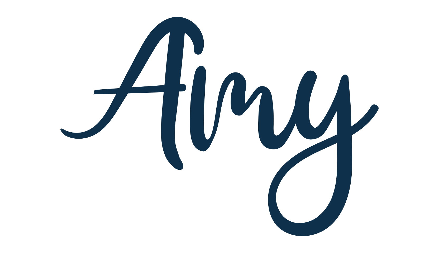 Amy, script handwritten fancy decorative calligraphy font preview