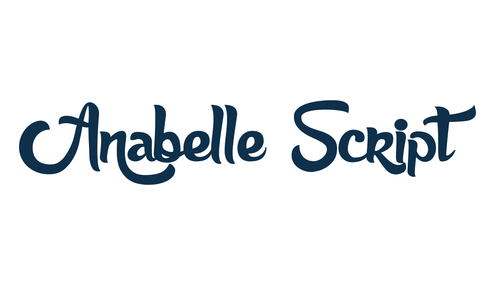 Anabelle Script, fancy various decorative script calligraphy font preview