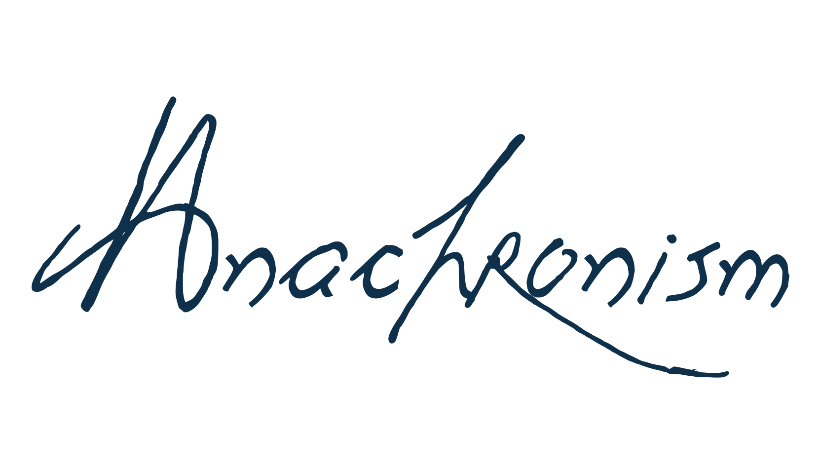Anachronism, script calligraphy fancy decorative font preview