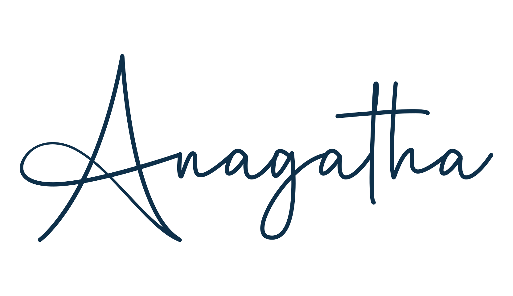 Anagatha, handwriting font preview