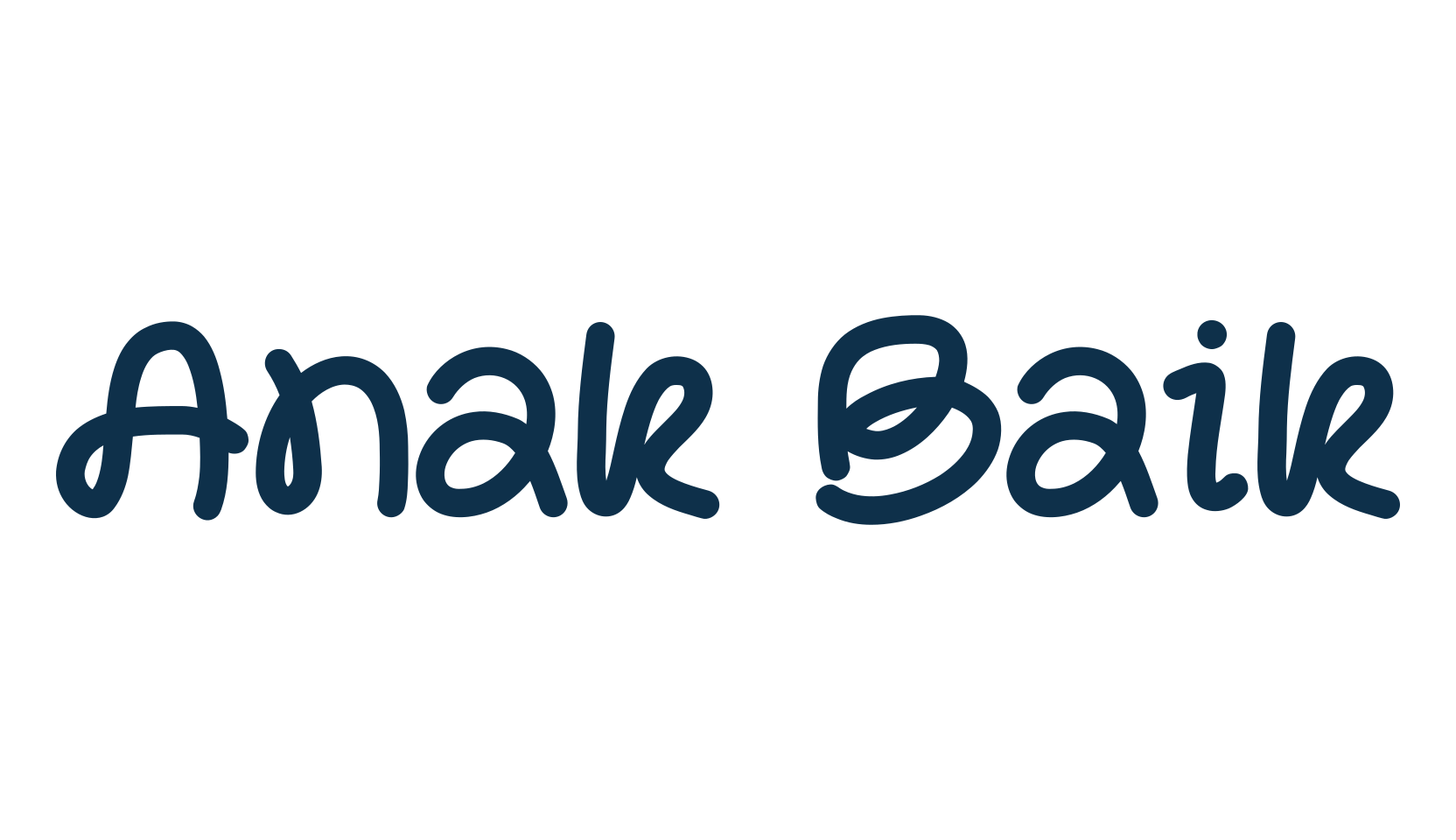 Anak Baik, various font preview