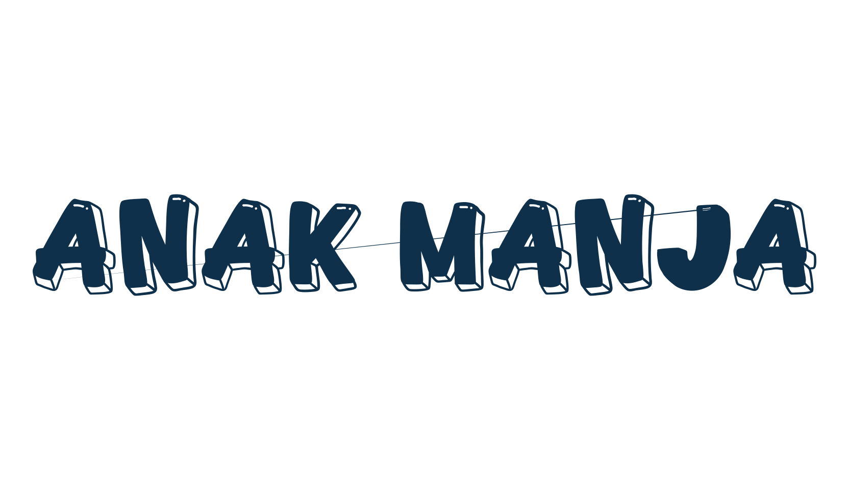 Anak Manja, fancy cartoon decorative font preview