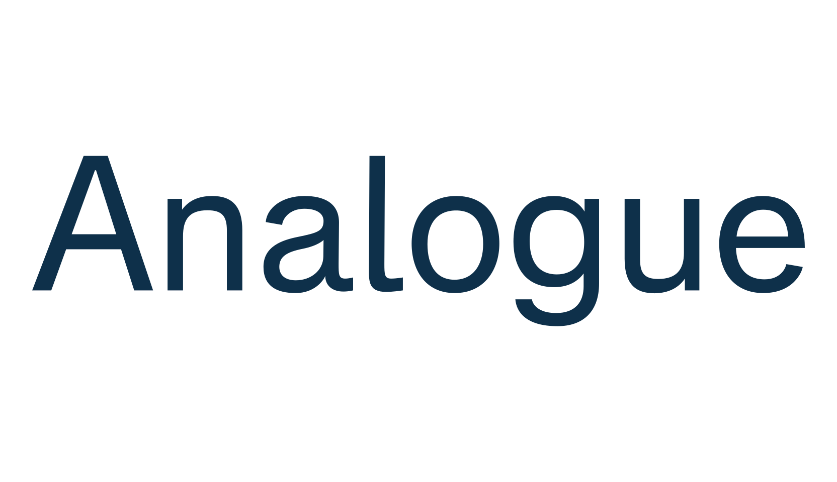 Analogue, basic sans serif font preview