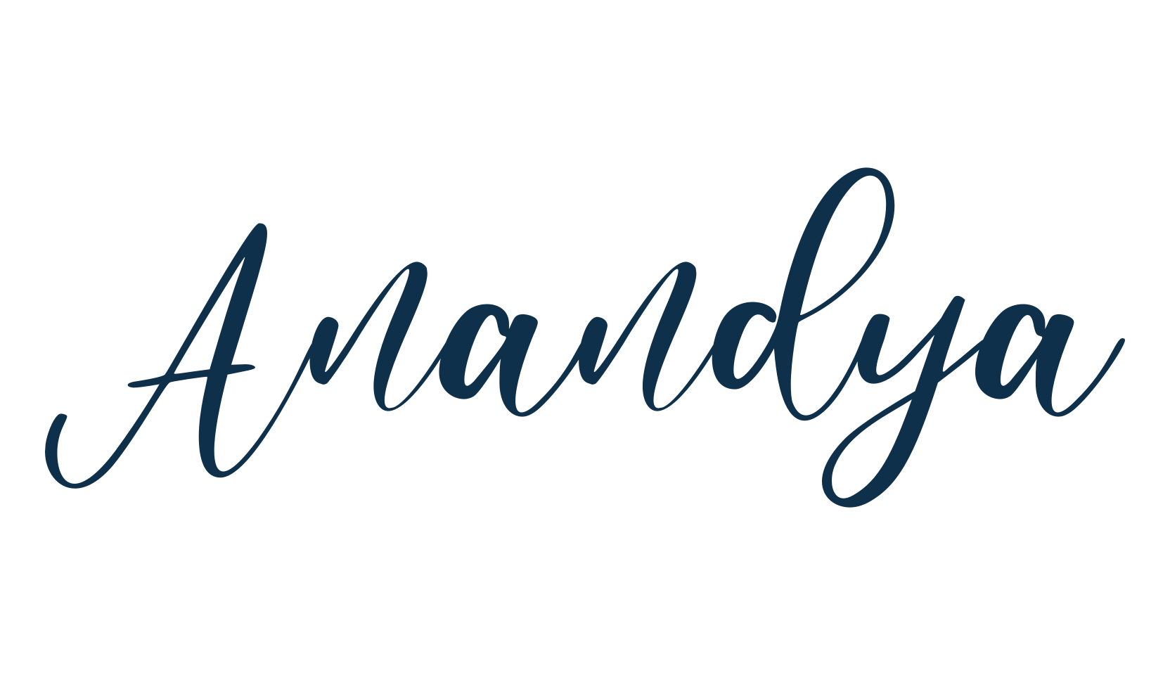 Anandya, script calligraphy fancy decorative font preview