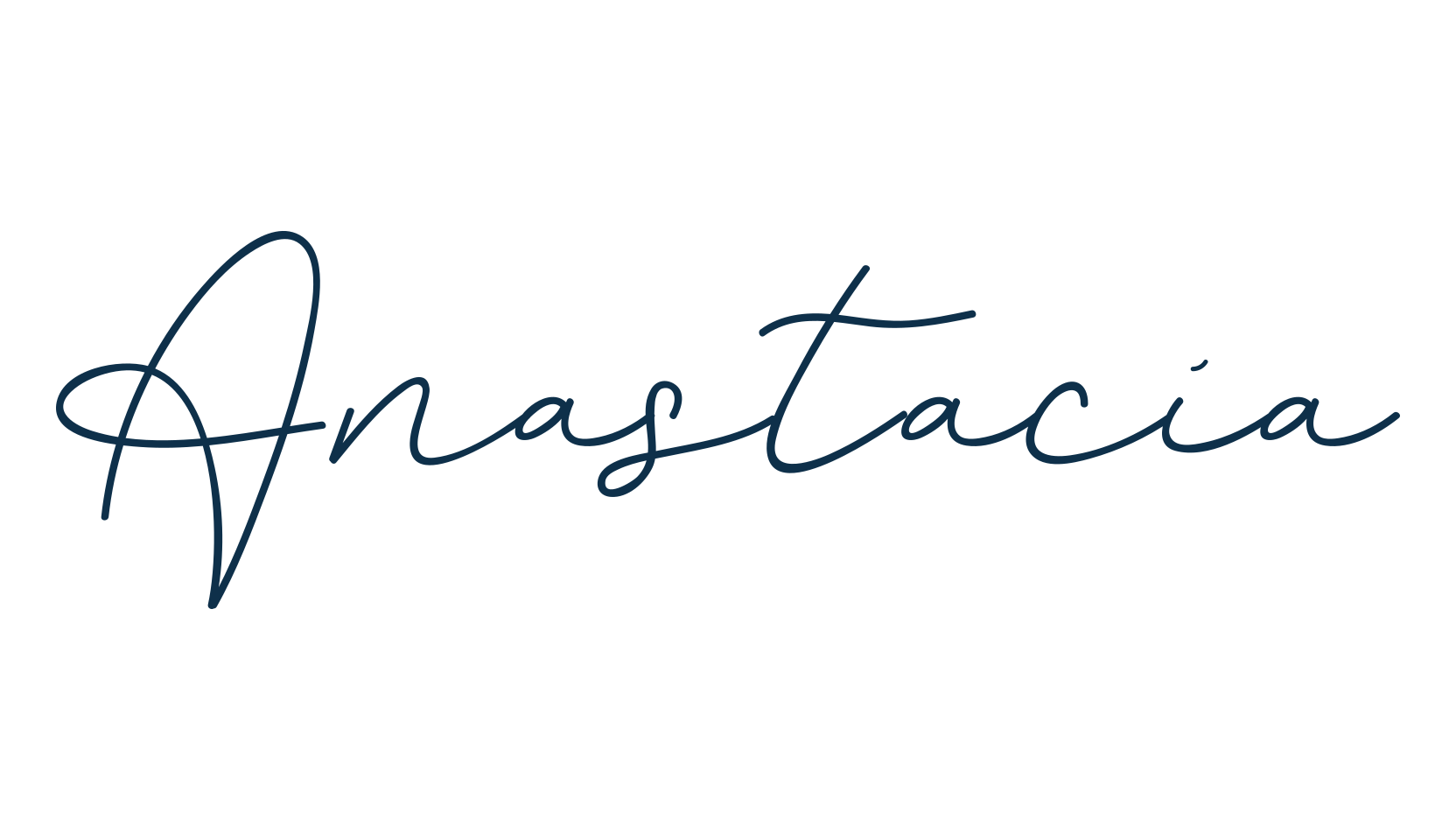 Anastacia, script handwritten fancy decorative calligraphy font preview