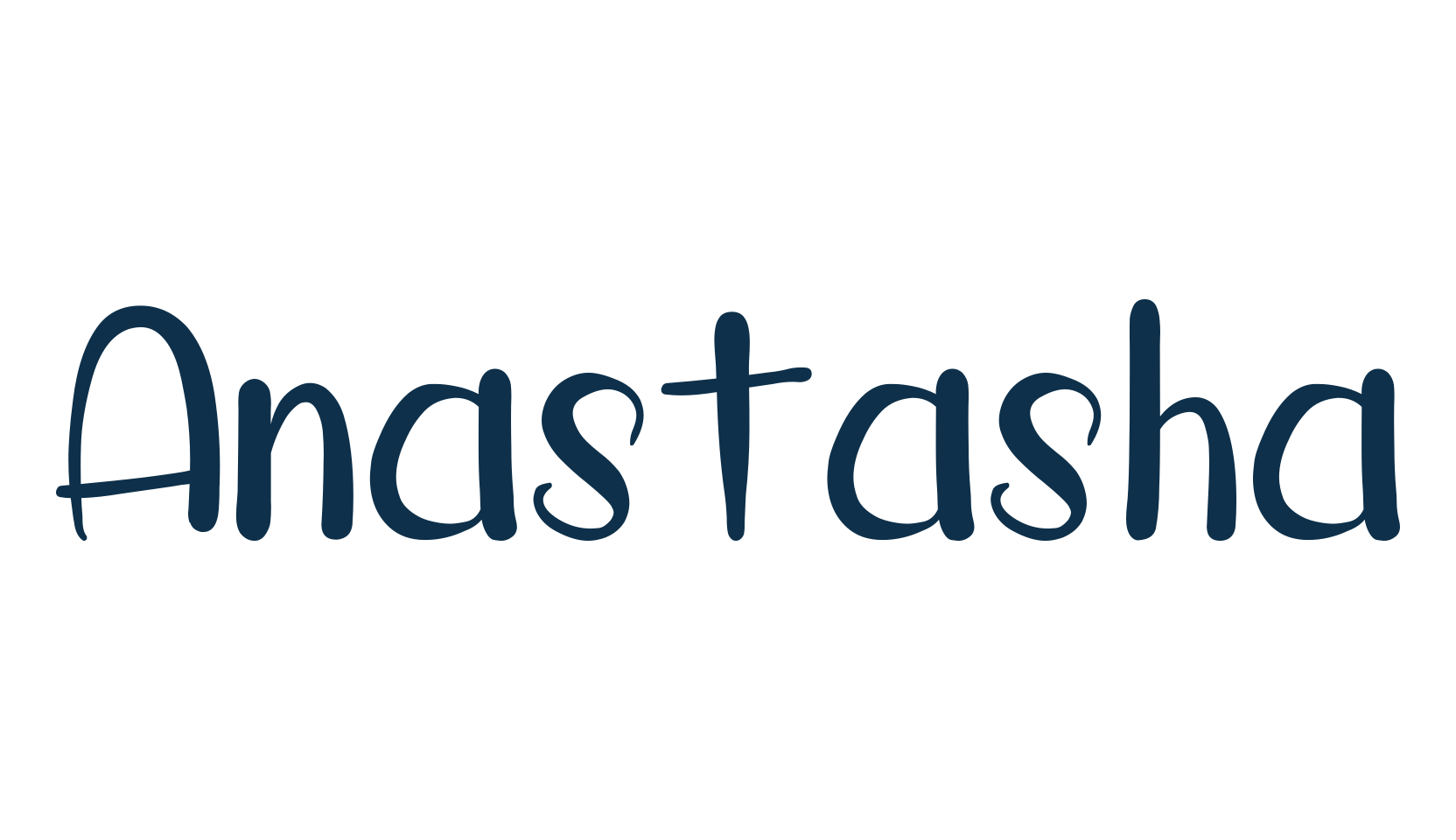 Anastasha, fancy various decorative script calligraphy font preview