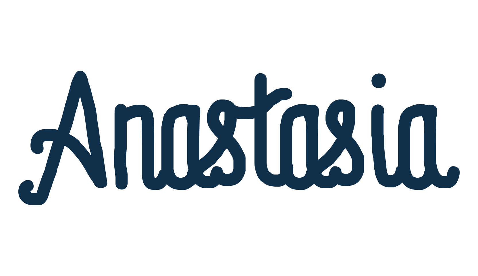 Anastasia (anastasia), various font preview