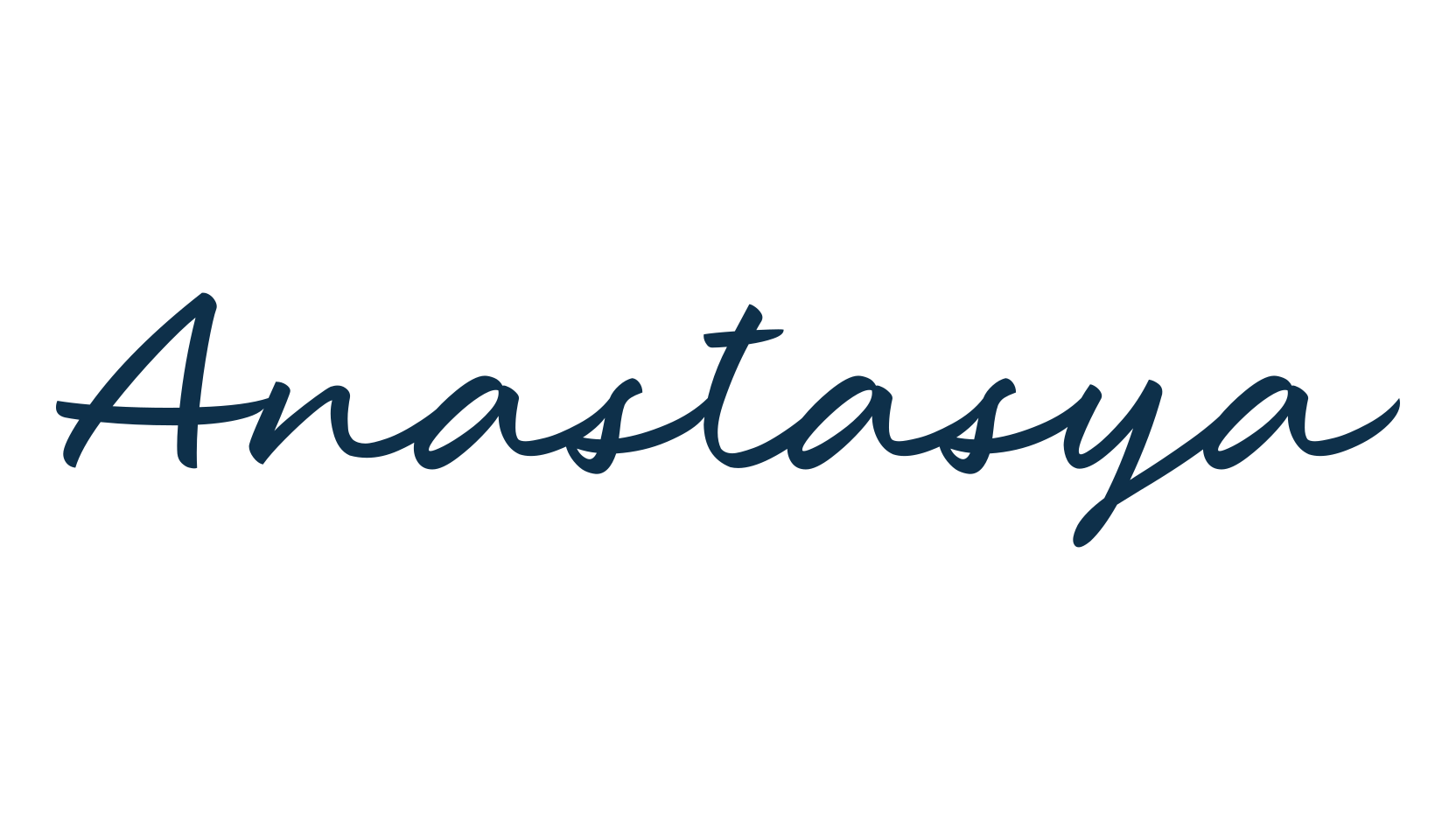 Anastasya, script handwritten fancy decorative calligraphy font preview