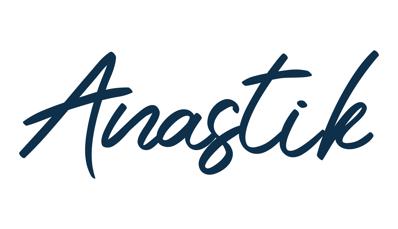 Anastik, handwriting font preview